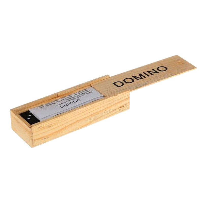 Wooden Dot Domino in Black