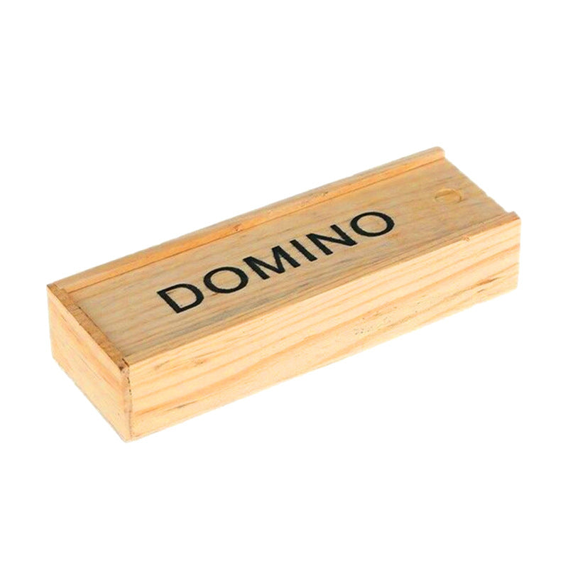 Wooden Dot Domino in Black