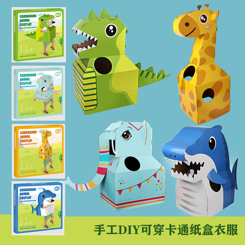 DIY Cardboard Animal Cosplay