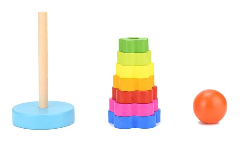 Mini Rainbow stacking Tower