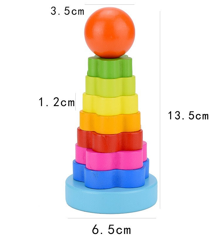 Mini Rainbow stacking Tower