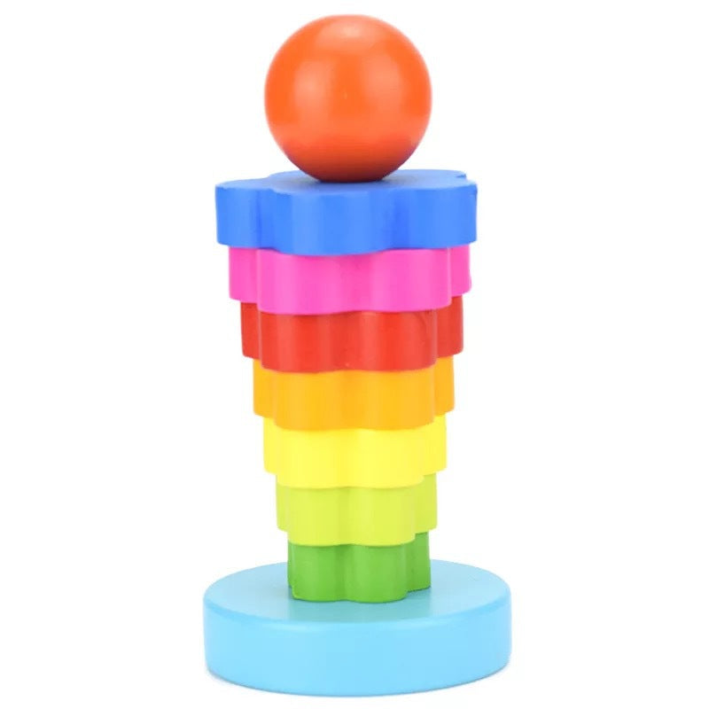 Mini Rainbow stacking Tower