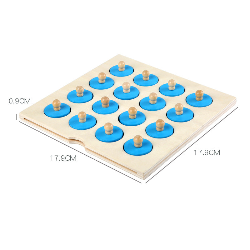 Wooden memory pair game