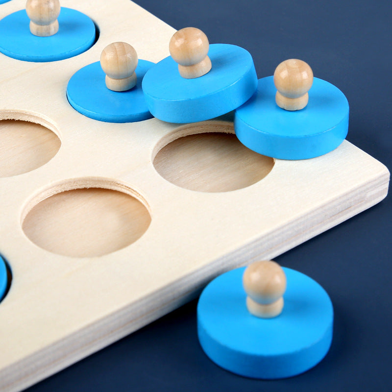 Wooden memory pair game