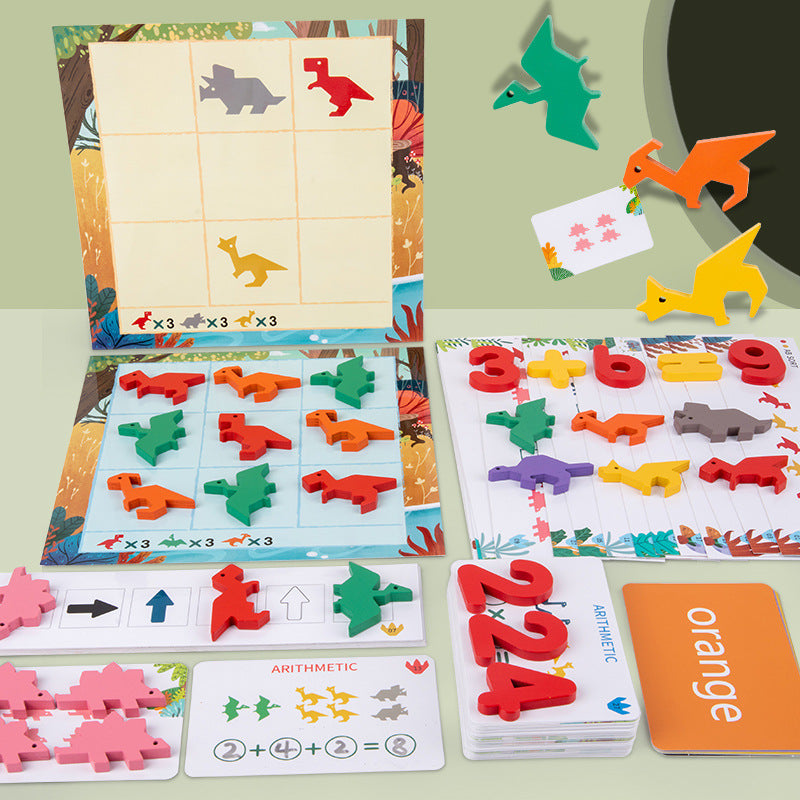 Rainbow Dinosaur Mathematical Logic Game