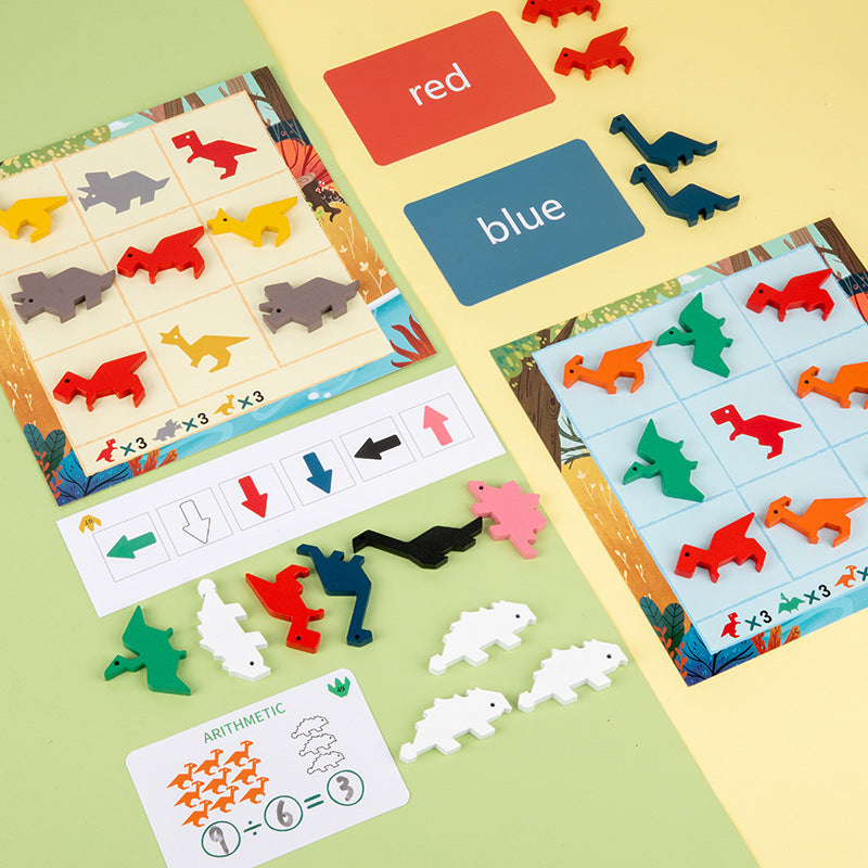 Rainbow Dinosaur Mathematical Logic Game