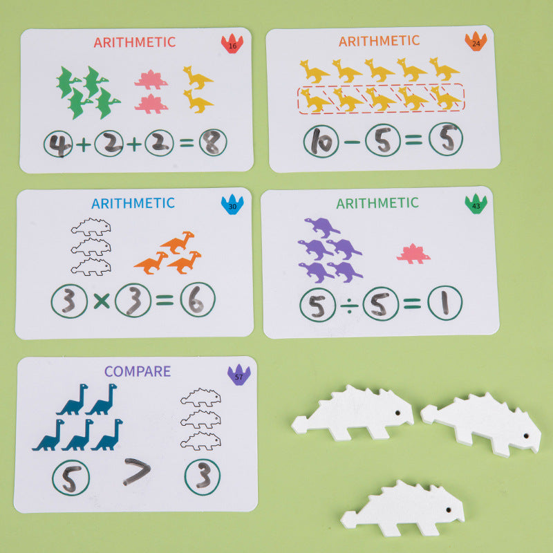 Rainbow Dinosaur Mathematical Logic Game