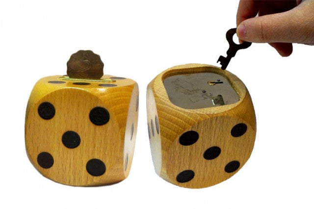Save Bring Prosperity(Wooden Dice Money Bank)