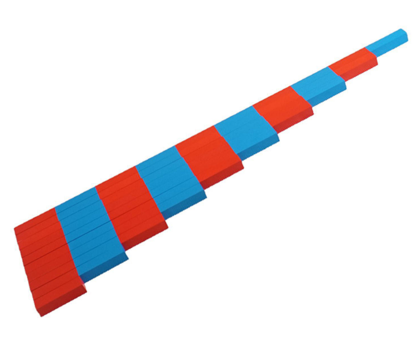 Montessori Wooden Number Rods / Red Long Sticks