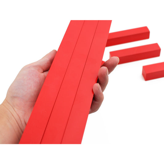 Montessori Wooden Number Rods / Red Long Sticks
