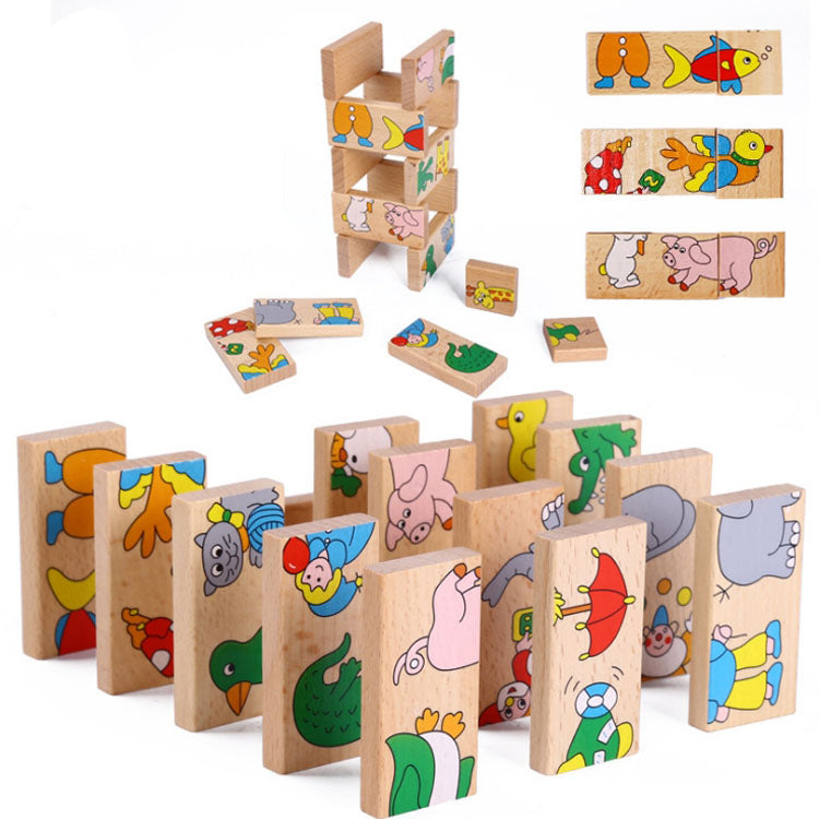 Wooden Animals Domino