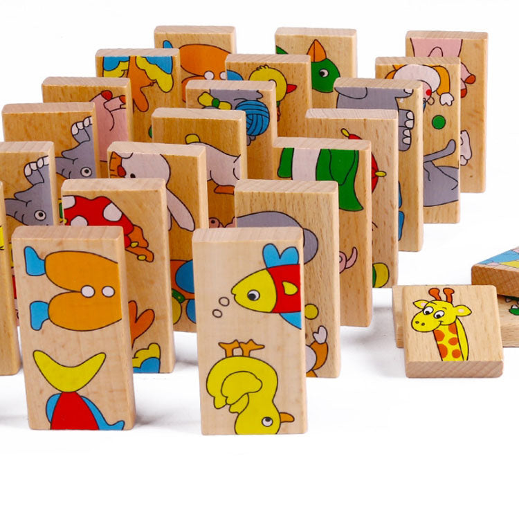 Wooden Animals Domino