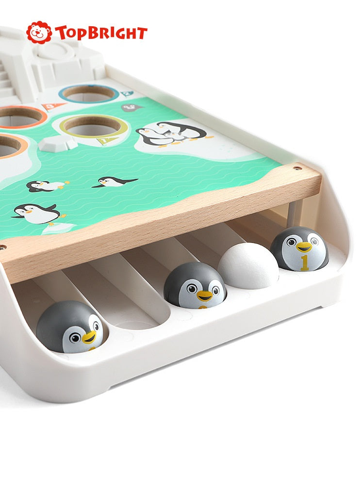 Top Bright - Penguin playing snowball table game