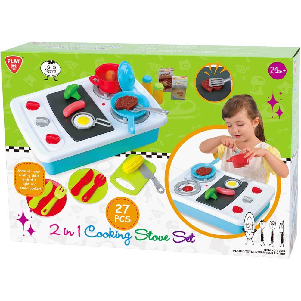 PLAYGO - 2 in 1 Cooking Stove Set B-O (27 PCS)