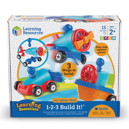 1-2-3 Build It™ Car-Plane-Boat