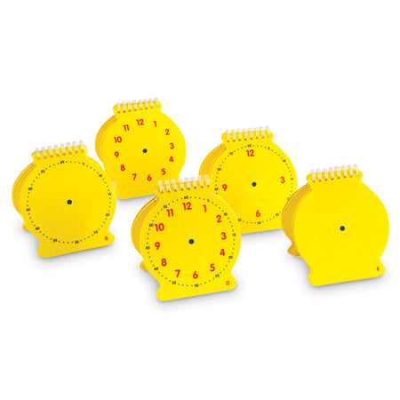 Student Changing Faces Clock Flip Book, Set of 5
