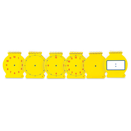 Student Changing Faces Clock Flip Book, Set of 5