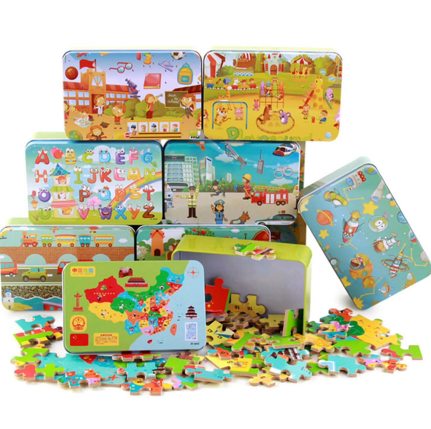60 pieces Puzzle (Tin Box)