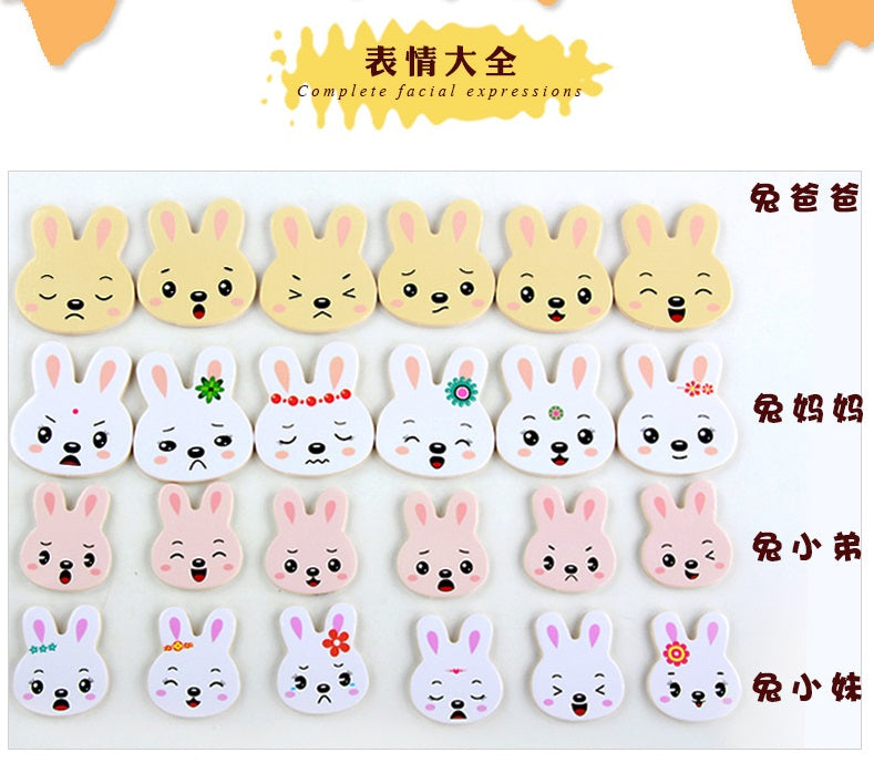 Rabbit Family Clothes Changing Puzzle