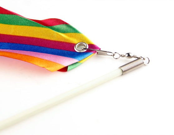 Rainbow Dance Ribbons with hand lever