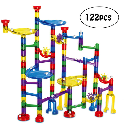 Translucent Marble Run-Pipe Line Game (122 pcs)