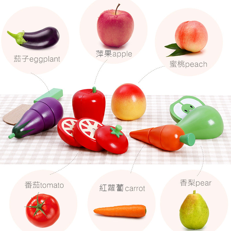 Onshine Wooden Fruits and Vegetables Set