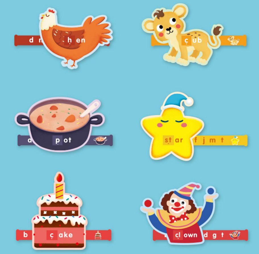Saalin Pull-The-Tab Phonics Fun with Words