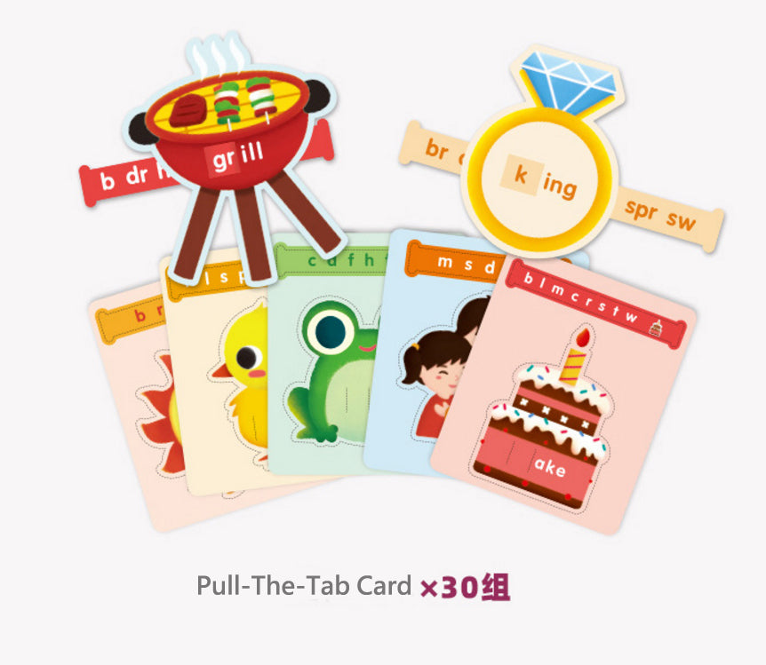 Saalin Pull-The-Tab Phonics Fun with Words