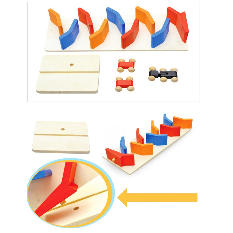 Wooden Little Sliding Car