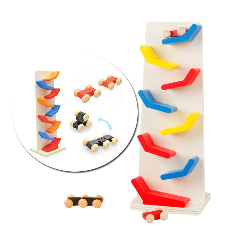 Wooden Little Sliding Car