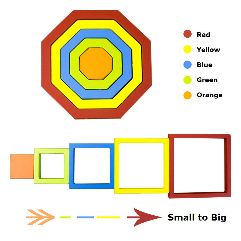 Learning Size with Shape Puzzles (Set of 10)