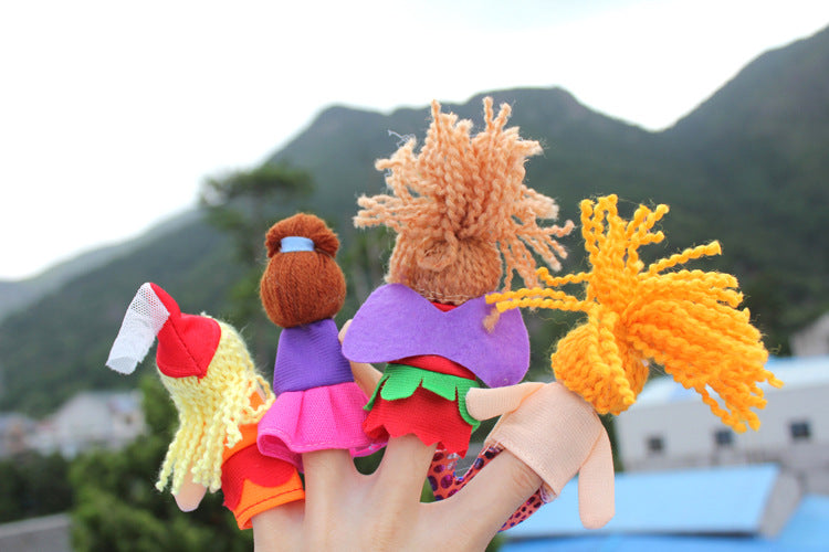 Wooden Head Finger Puppet - Mermaid