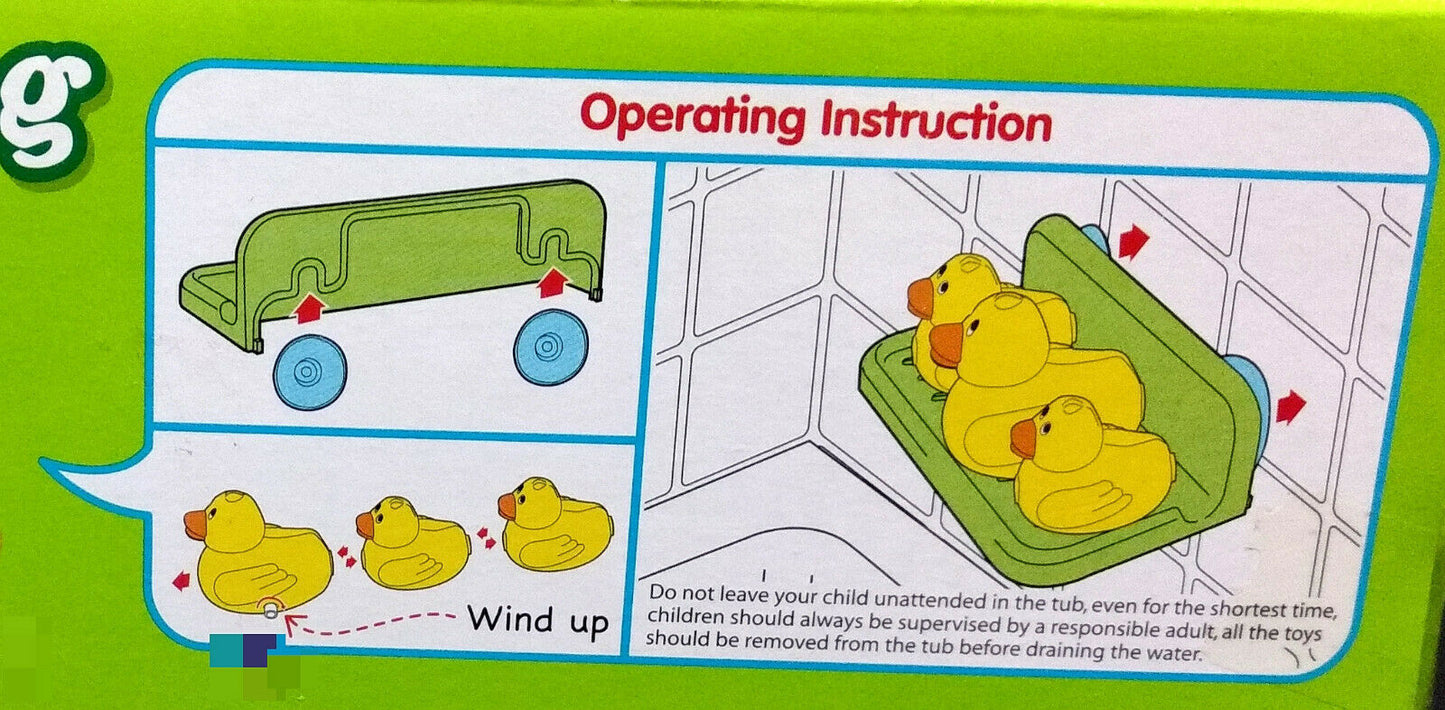 Wind Up Swimming Ducks Family