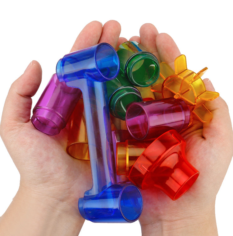 Translucent Marble Run-Pipe Line Game (122 pcs)