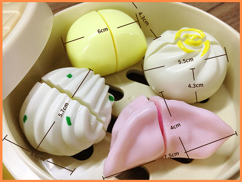 Cutting Food Toys - Dim Sum with Steamer
