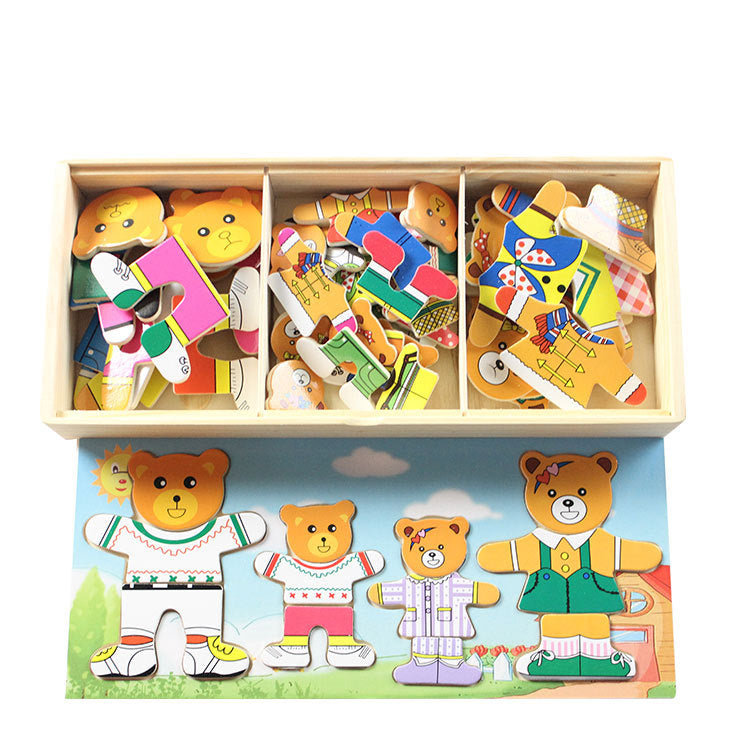 Bear Cloth Changing Puzzle(Three Bear-Four Bear)