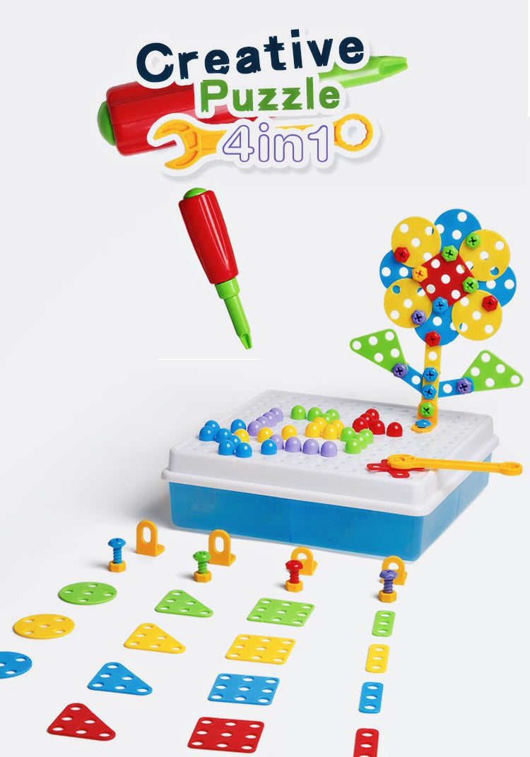 DIY 4 in 1 Creative Puzzle (design and drill) 193pcs