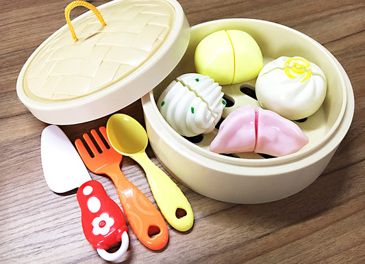 切食物玩具-蒸籠點心