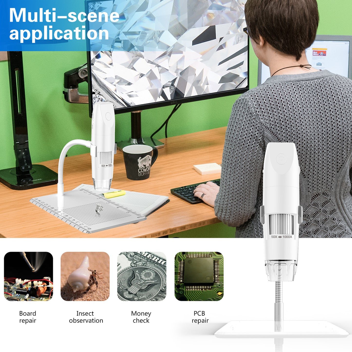 1000X Wireless Handheld Digital Microscope