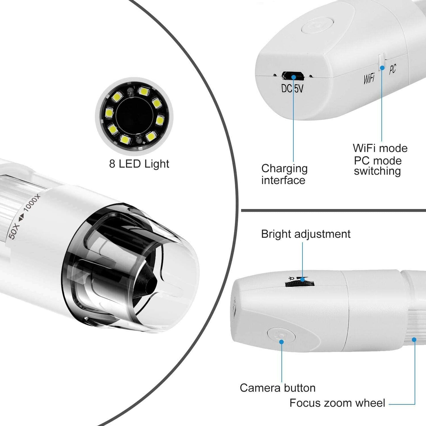 1000X Wireless Handheld Digital Microscope