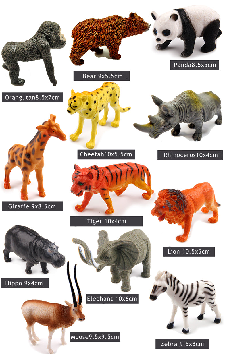 12pcs Wild Animals Kingdom (large)