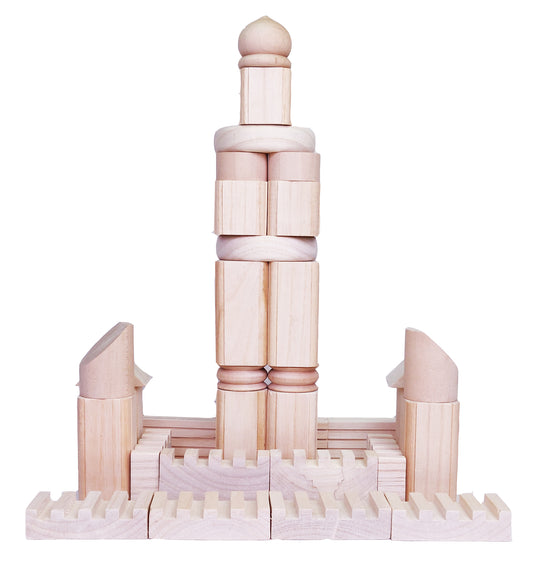 Wooden Building Construction Blocks (Castle)