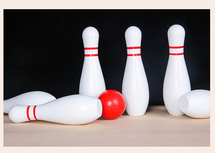 Wooden Bowling Set