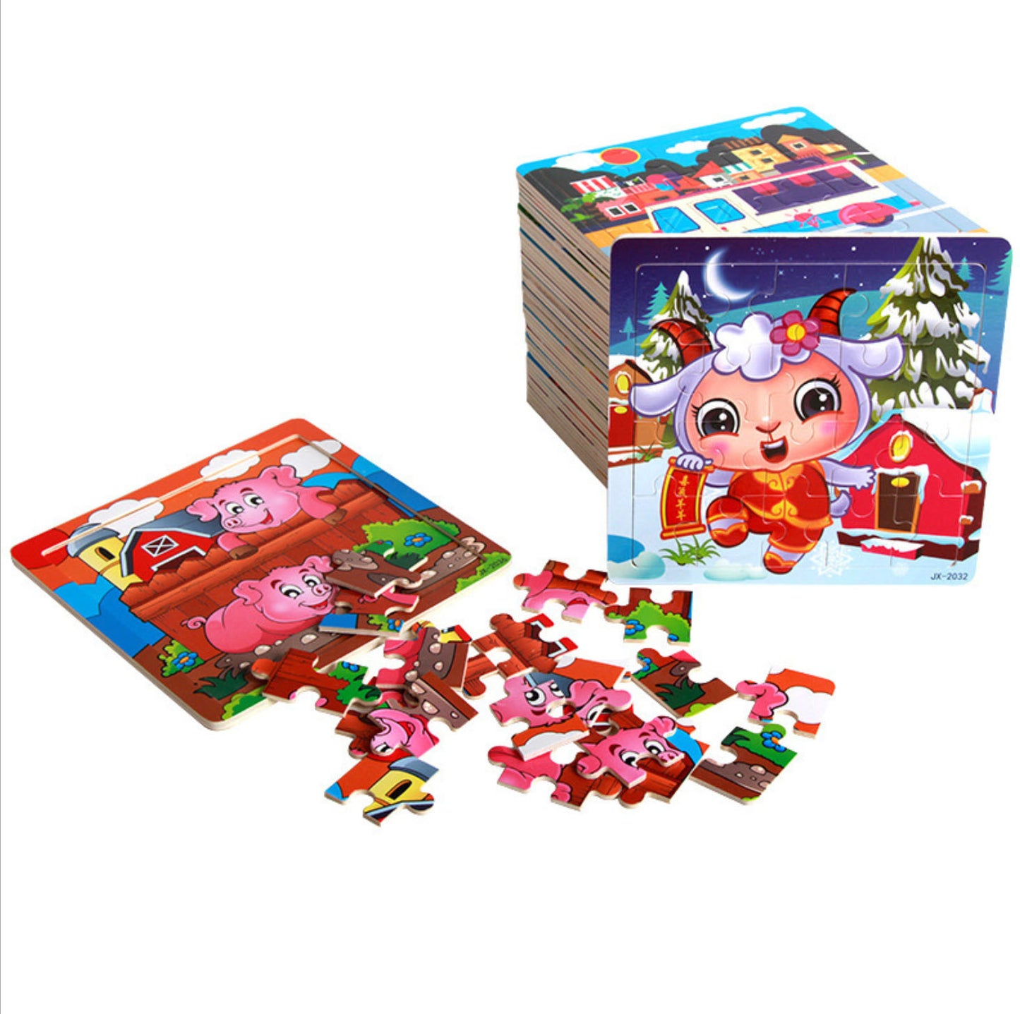 20pcs Wooden Puzzle